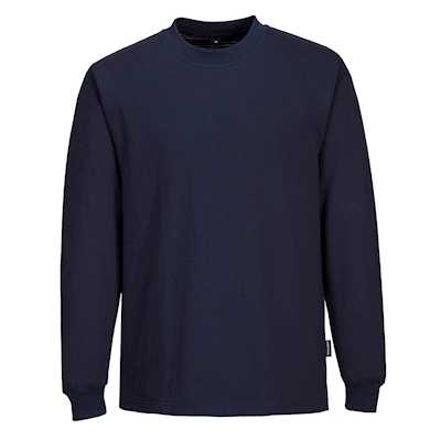Immagine di T-shirt manica lunga antistatica esd PORTWEST AS22 colore blu navy taglia M