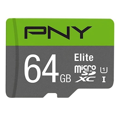 Immagine di Memory Card micro sd xc 64GB PNY MICROSD ELITE 64GB SDUX64U185GW