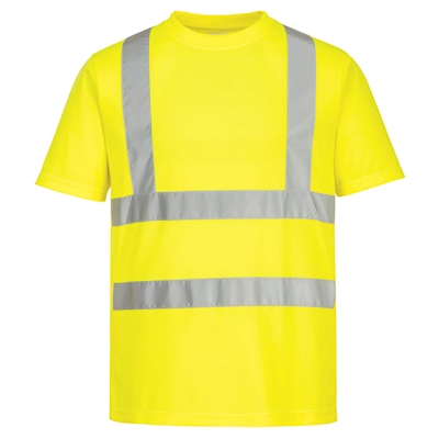 Immagine di T-shirt eco hi-vis (confezione da 6) PORTWEST EC12 colore giallo taglia S