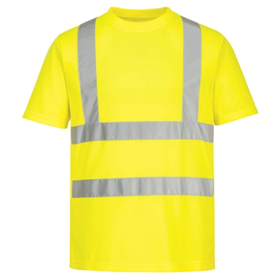 Immagine di T-shirt eco hi-vis (confezione da 6) PORTWEST EC12 colore giallo taglia XL