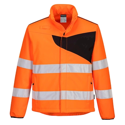 Immagine di Softshell hi-vis (2l) pw2 PORTWEST PW275 colore arancione/nero taglia XL