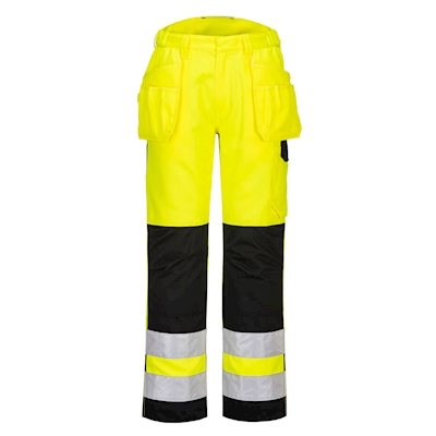 Immagine di Pw2 pantalone alta visibilitè  holster PORTWEST PW242 colore Yellow/Black taglia 44
