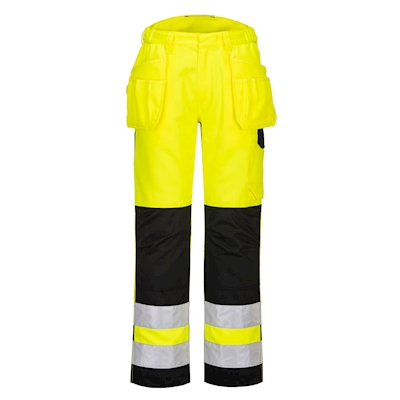 Immagine di Pw2 pantalone alta visibilitè  holster PORTWEST PW242 colore Yellow/Black taglia 64