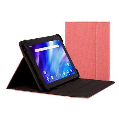 Immagine di Cover poliestere rosa NILOX Custodia universale per tablet da 9.7" a 10.5" - R NXFB004