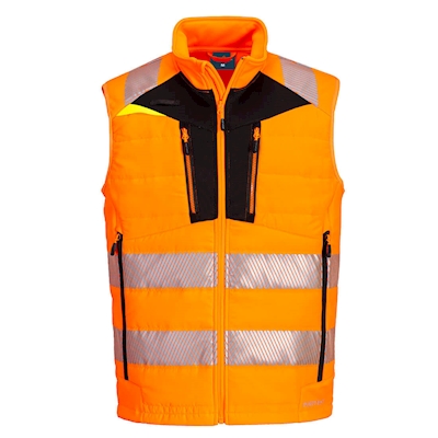 Immagine di Gilet softshell dx4 alta visibilitè  PORTWEST DX479 colore arancione/nero taglia L