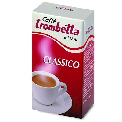 Immagine di Caffè TROMBETTA classico per moka pacchetto da 250 grammi