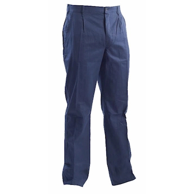 Immagine di Pantalone P&P LOYAL LINEA STANDARD 100% cotone massaua sanforizzato 260 gr/m² colore blu taglia 42