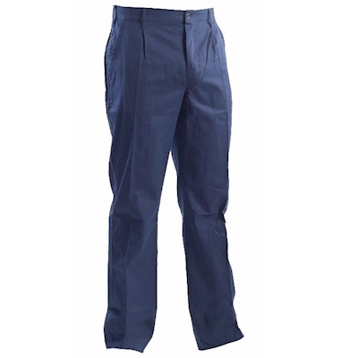 Immagine di Pantalone P&P LOYAL LINEA STANDARD 100% cotone massaua sanforizzato 260 gr/m² colore blu taglia 64
