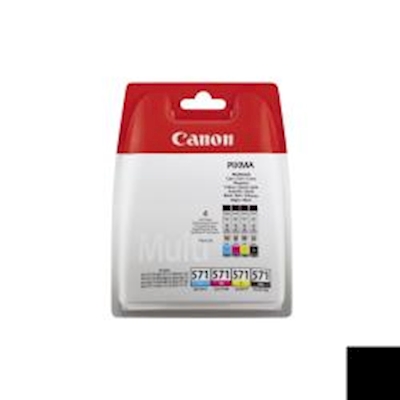 Immagine di Inkjet multicolor (colore + nero) CANON CLI-571 0386C004
