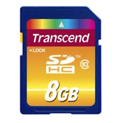 Immagine di Memory Card secure digital 8.00000 TRANSCEND TS8GSDHC10