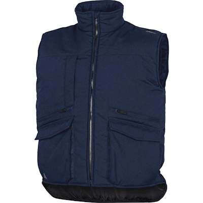 Immagine di Gilet multitasche DELTAPLUS SIERRA in poliestere/cotone colore blu taglia S