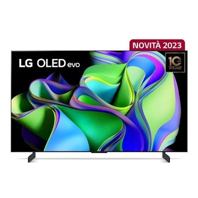 Immagine di Tv 42" 4K (3840x2160) LG ELECTRONICS OLED evo, Serie C3, 4K, Î±9 Gen6, Dolby Vision, 20 OLED42C34LA.