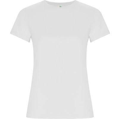 Immagine di T-shirt manica corta donna Roly Golden cotone organico bianco 500+