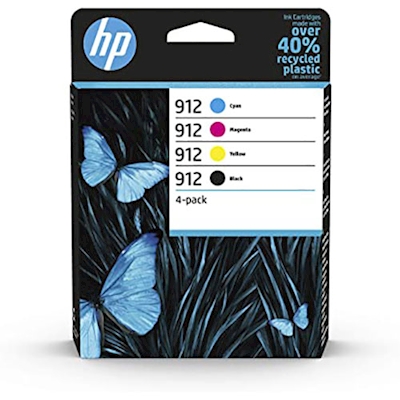 Immagine di Multipack Inkjet HP 912 6ZC74AE nero+colore - 4pz