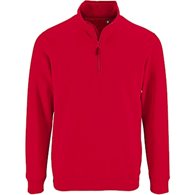 Immagine di Felpa mezza zip SOL'S STAN colore rosso taglia XXL