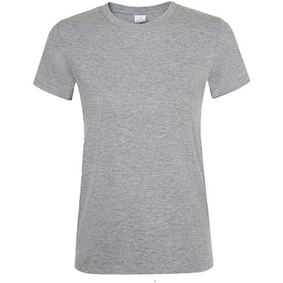 Immagine di T-shirt manica corta girocollo donna SOL'S REGENT colore grigio medio melange taglia S