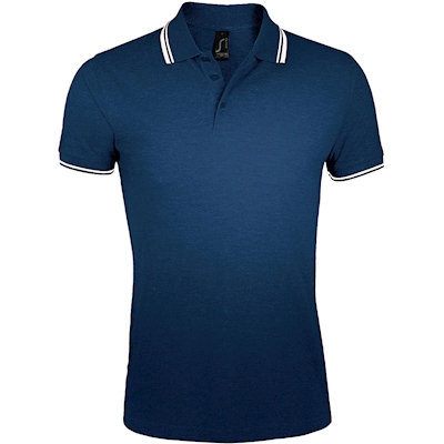Immagine di Polo manica corta SOL'S PASADENA UOMO colore blu navy/bianco taglia M