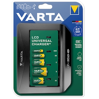 Immagine di Carica batterie universale VARTA LCD UNIVERSAL CH.