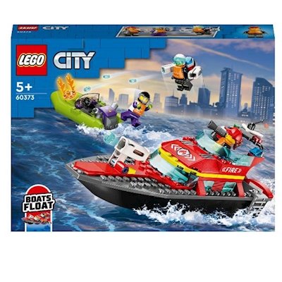 Immagine di Costruzioni LEGO Lego - Barca di soccorso antincendio 60373A