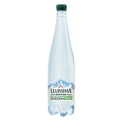 Immagine di Acqua minerale LEVISSIMA bottiglia 100% R-PET liscia ml 1000