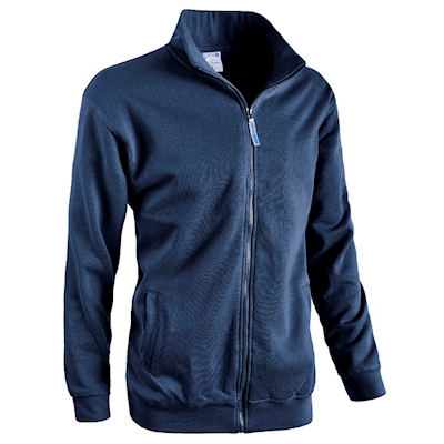 Immagine di Felpa zip lunga SOTTOZERO JUMP colore blu navy taglia XXXXL