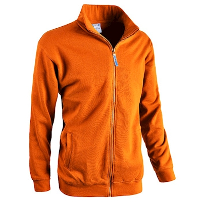 Immagine di Felpa zip lunga SOTTOZERO JUMP colore arancio taglia L