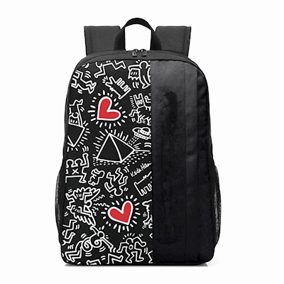 Immagine di Universale tessuto Nero CELLY KEITH HARING - Backpack up to 15.6" [KEITH HARING KHBACKPACK