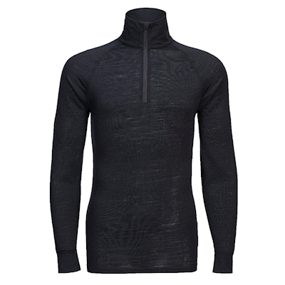 Immagine di Top lana merino con zip a 1/4 PORTWEST B184 colore nero taglia L