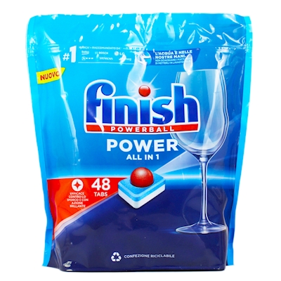 Immagine di Detergente per lavastoviglie Finish Power All in 1 48 tabs