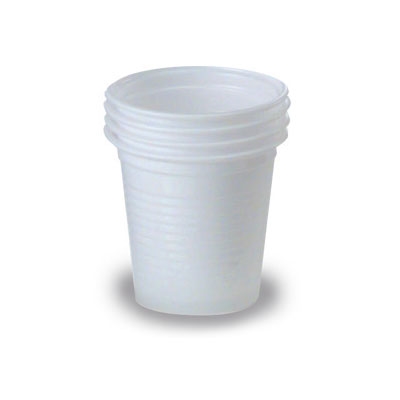 Immagine di Bicchiere di plastica bianca da caffè ml 80