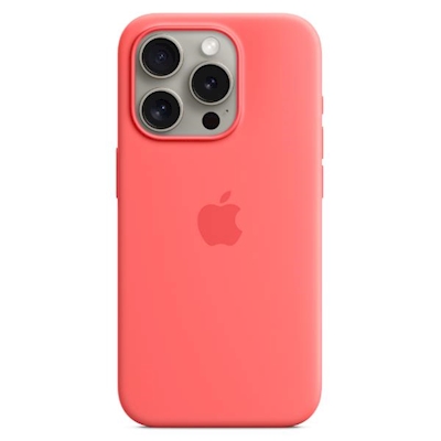 Immagine di Custodia MagSafe trasparente per iPhone 15 Pro colore guava