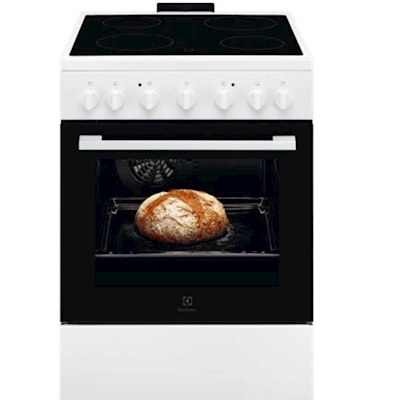 Immagine di Cucina con forno e piano cottura elettrici 54 lt 60 cm bianco ELECTROLUX LKR620002W 943005286