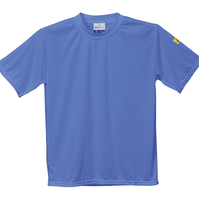 Immagine di T-Shirt manica corta ESD antistatica PORTWEST AS20 colore celeste taglia L