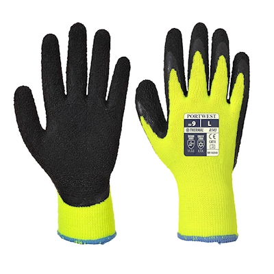 Immagine di Guanto grip soft thermal PORTWEST A143 colore Yellow/Black taglia M