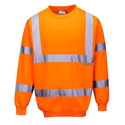 Immagine di Felpa hi-vis PORTWEST B303 colore arancione taglia S