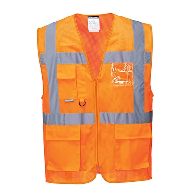 Immagine di Gilet executive atene meshair hi-vis PORTWEST C376 colore arancione taglia S