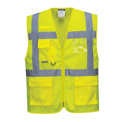 Immagine di Gilet executive atene meshair hi-vis PORTWEST C376 colore giallo taglia S