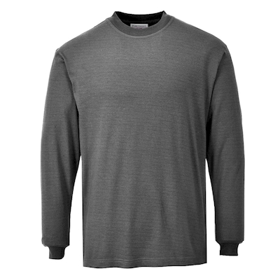 Immagine di T-Shirt maniche lunghe ignifuga e antistatica PORTWEST FR11 colore grigio taglia XXXL