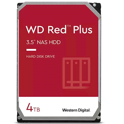 Immagine di Hdd interni sata WESTERN DIGITAL WD RED PLUS NAS HARD DRIVE 3.5-INCH 4TB - 256MBCAC WD40EFPX