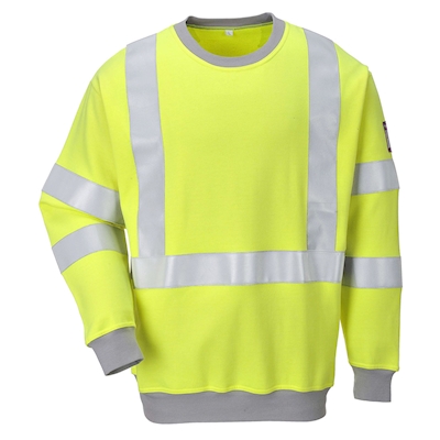 Immagine di Felpa hi-vis antistatica e ignifuga PORTWEST FR72 colore giallo taglia M