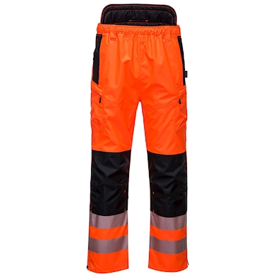 Immagine di Pantalone alta visibilità PORTWEST EXTREME PW3 colore arancione/nero taglia L