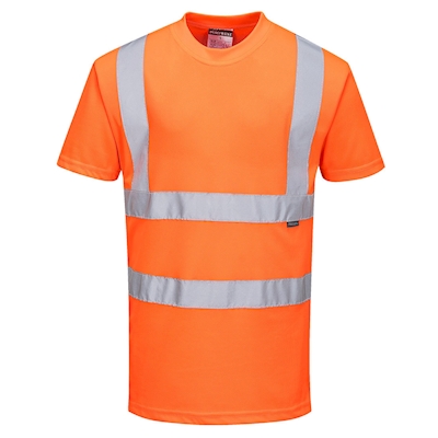 Immagine di T-shirt ris hi-vis PORTWEST RT23 colore arancione taglia L