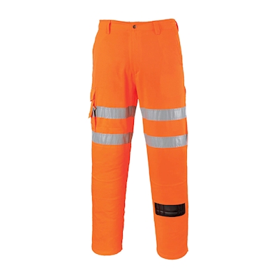 Immagine di Pantaloni Combat Hi-Vis PORTWEST colore arancione taglia XL