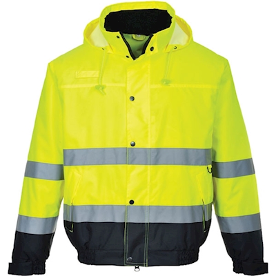 Immagine di Bomber bicolore hi-vis PORTWEST S266 colore giallo/blu navy taglia XXL