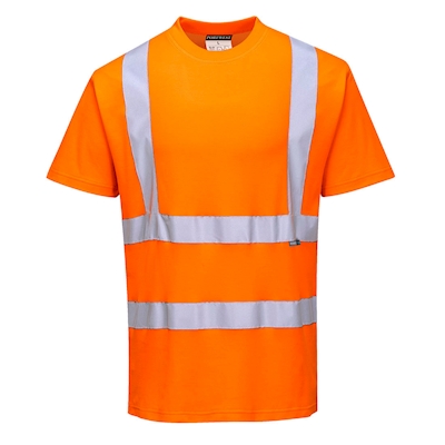 Immagine di T-shirt manica corta cotton comfort hi-vis PORTWEST S170 colore arancione taglia L