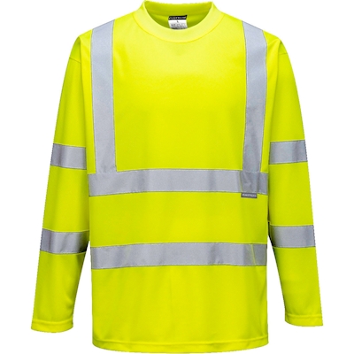 Immagine di T-shirt maniche lunghe hi-vis PORTWEST S178 colore giallo taglia S