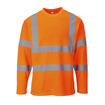 Immagine di T-shirt maniche lunghe hi-vis PORTWEST S278 colore arancione taglia XXXL