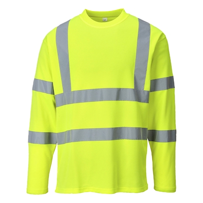 Immagine di T-shirt maniche lunghe hi-vis PORTWEST S278 colore giallo taglia L