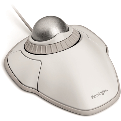 Immagine di Mouse con cavo KENSINGTON Trackball Orbit bianco