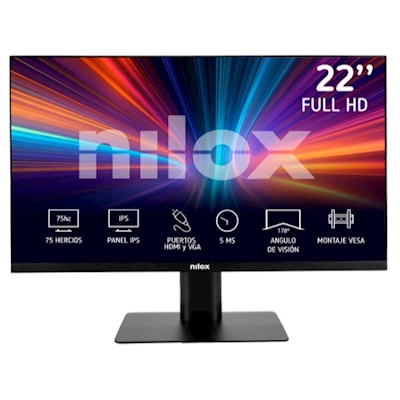 Immagine di Monitor desktop 22" NILOX Monitor da 22", FullHD, VA, HDMI, VGA e 5ms NXM22FHD11
